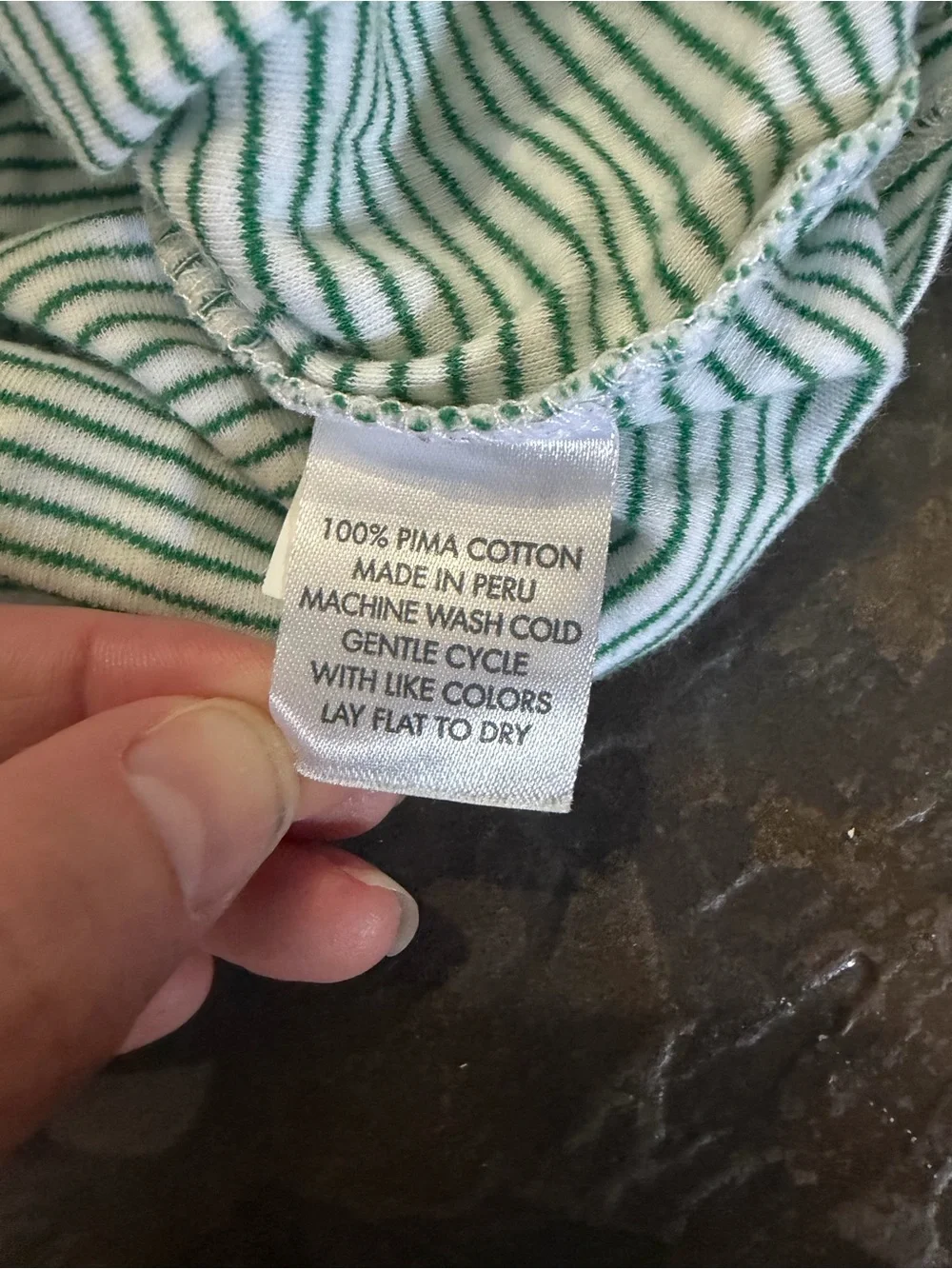 Little Sleepies / LAKE Green Stripe Bamboo Pajama Set Size 6
